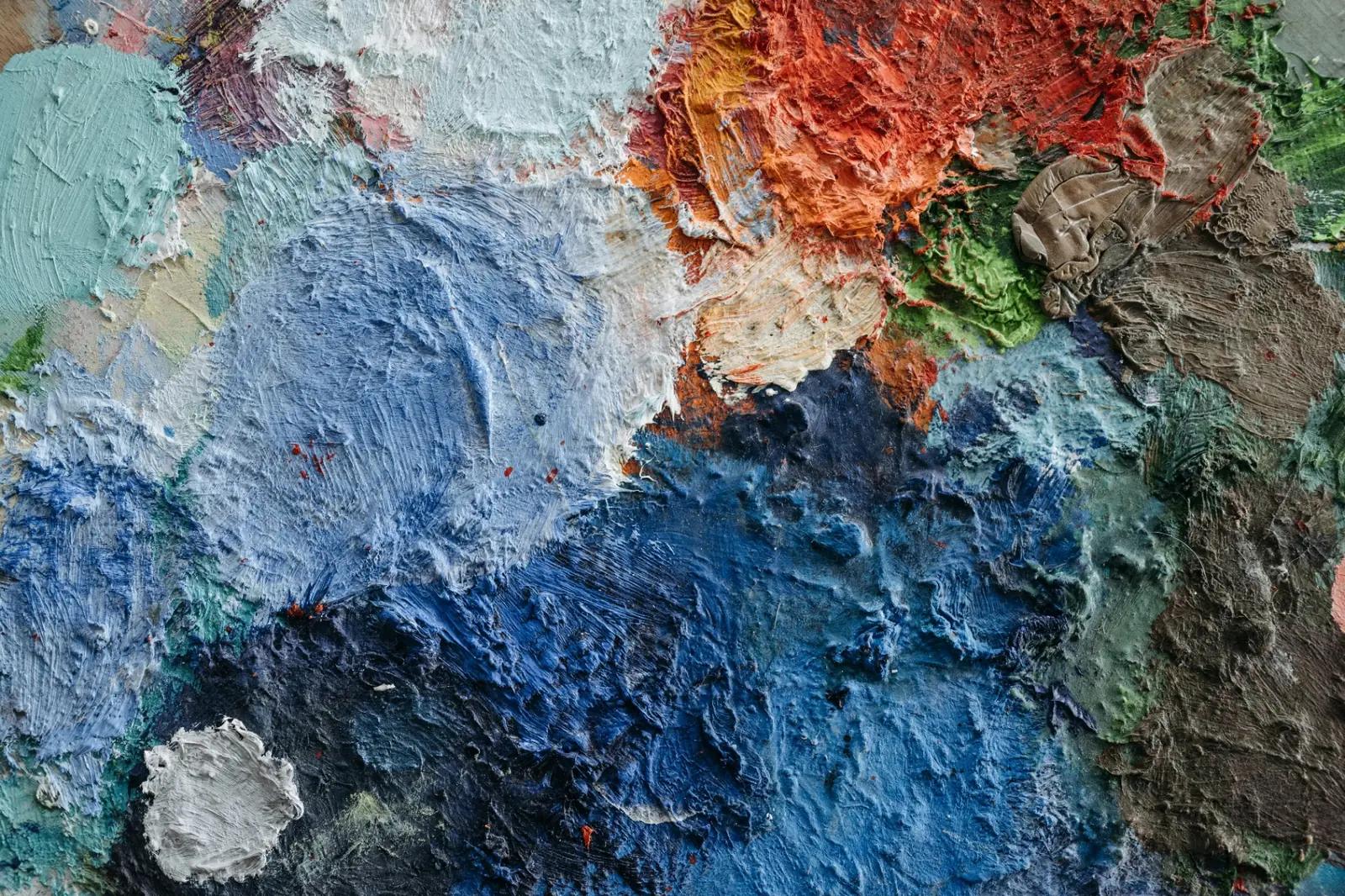 Textura de pintura al óleo, referencia al arte de diseñar sitios web